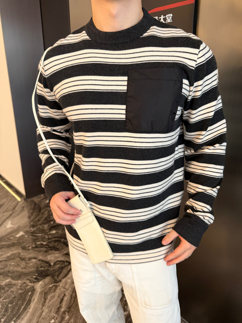 2026 New Model GS Logo Pocket Check Shirt (AA1030-B20)