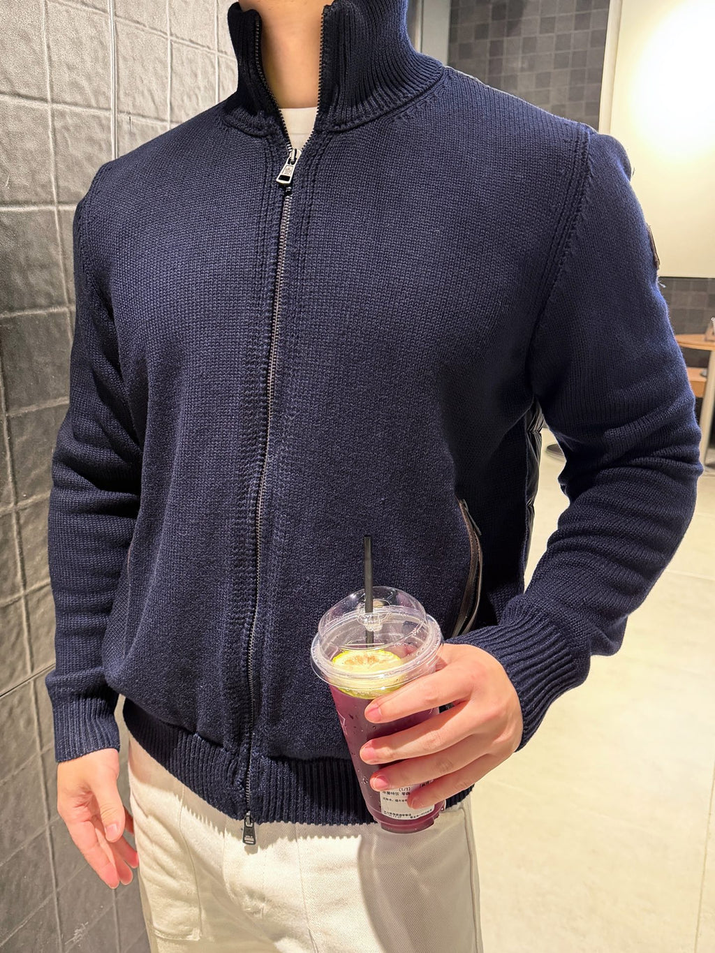 2026 New Model GS Logo Sweater with Quilted Down Jacket (AA634-C80)