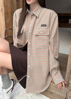 2026 Women's GS Logo Check Shirt Jacket (FF842)