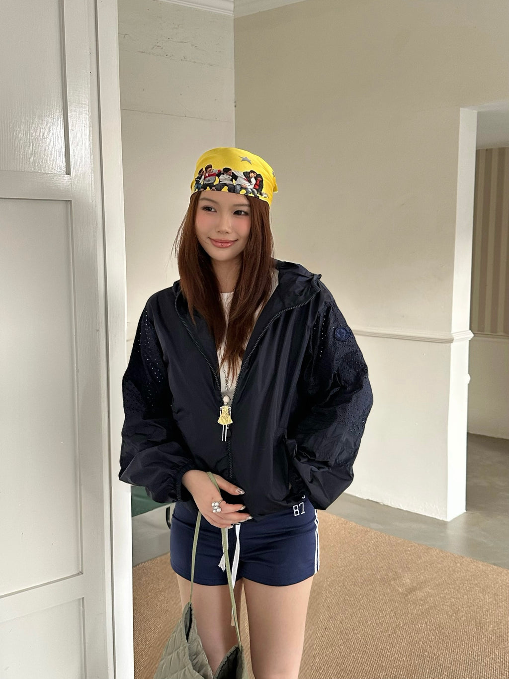 2026 Women's GS Logo Hollowed-out Hooded Jacket (DD175)