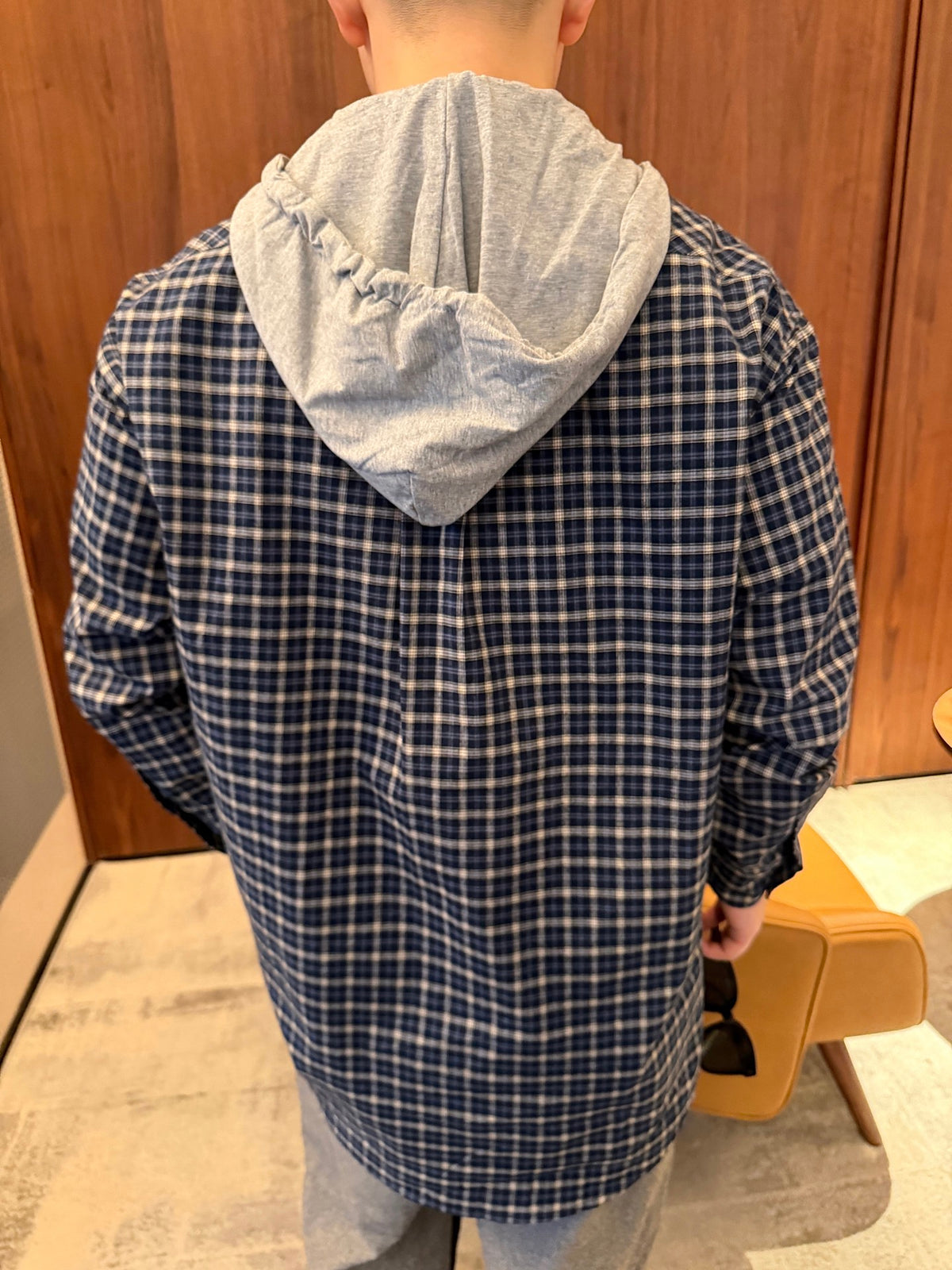 2026 New GS Check Pattern Logo Hooded Coat (BB4034-C20)
