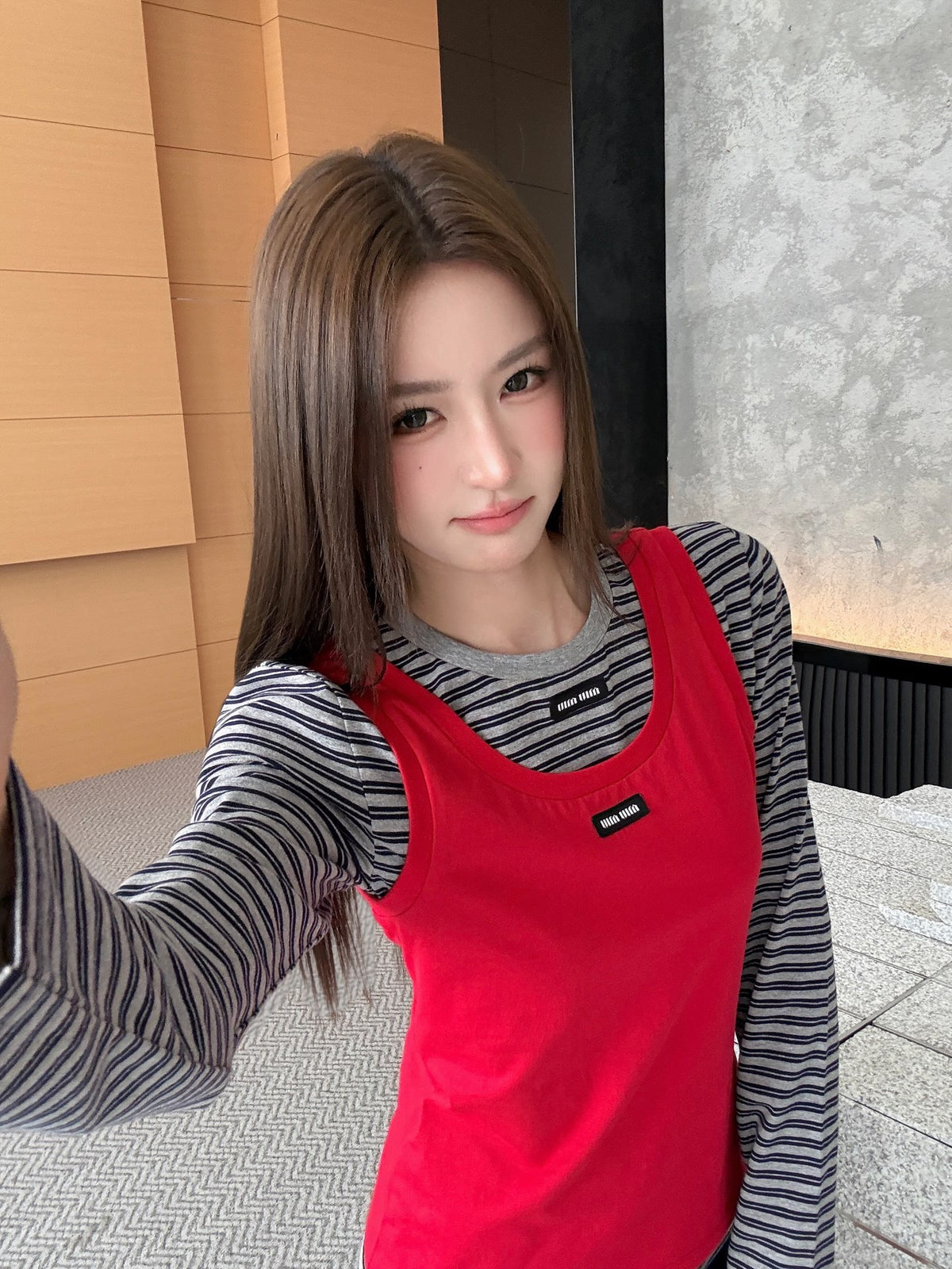 2026 Women's GS Logo Striped Long-Sleeved (FF844)