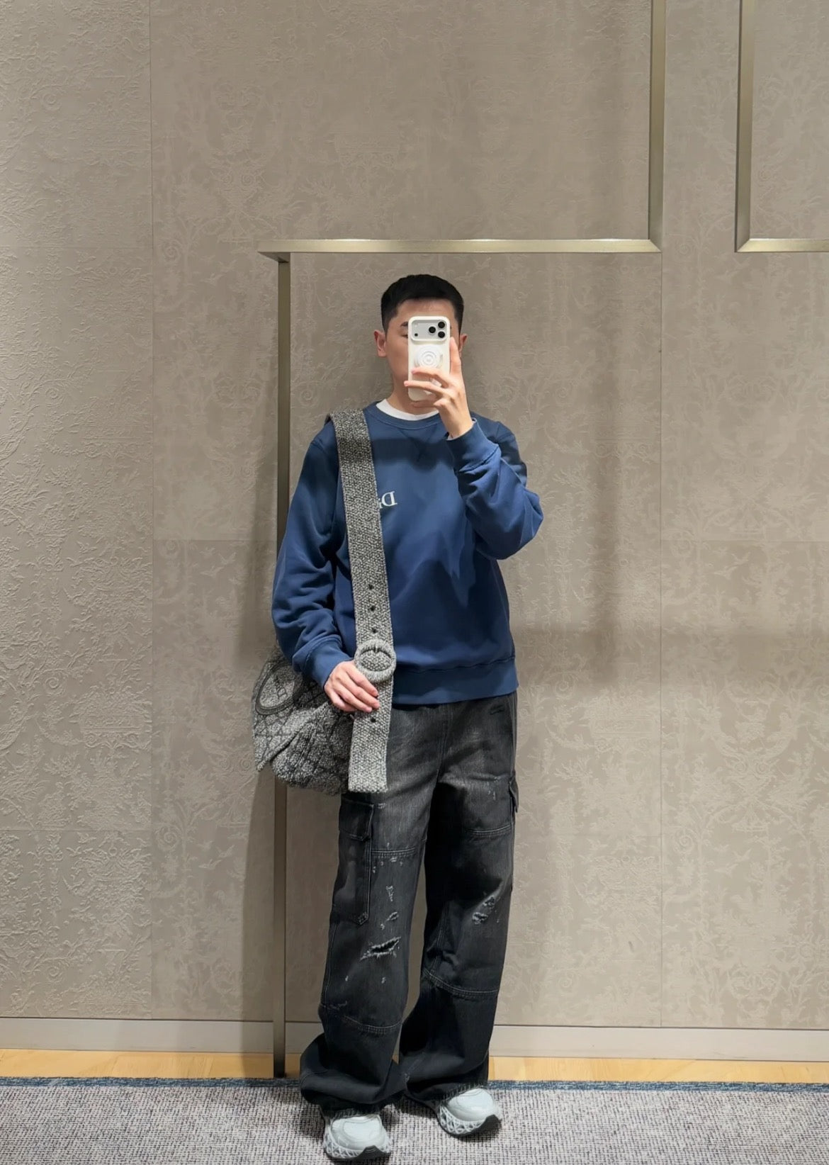 2026 new model GS embroidered distressed hoodie (BB4041-A75)