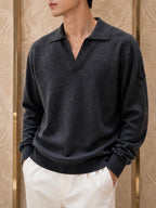 2026 New Model GS Logo Wool Polo Shirt (AA1041-B25)