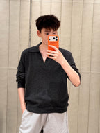 2026 New Model GS Logo Wool Polo Shirt (AA1041-B25)