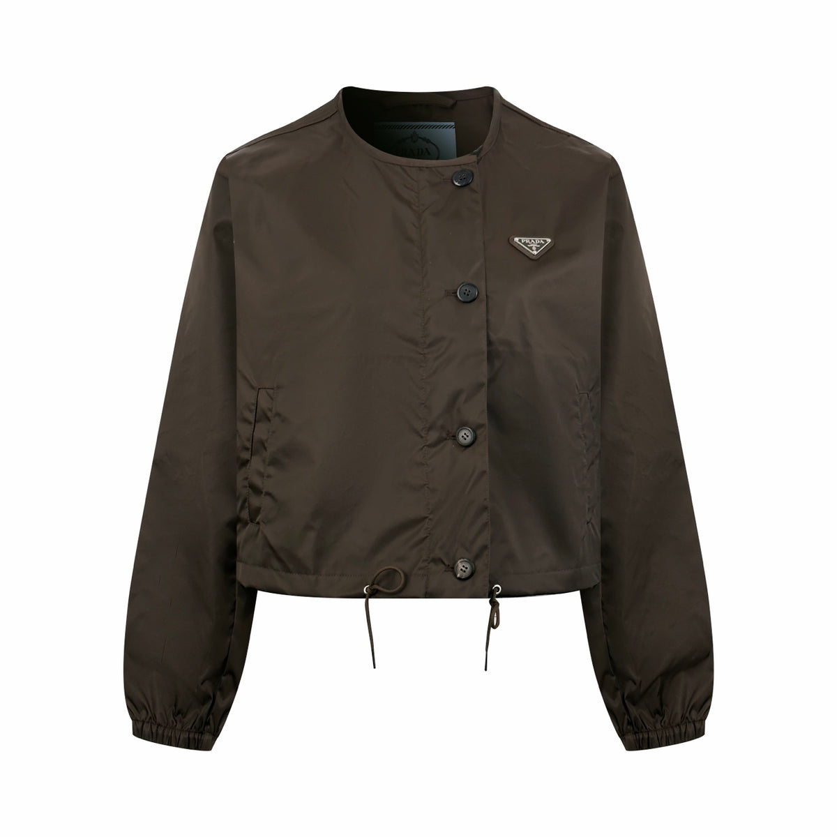 2026 Women's GS Triangle Mark Drawstring Round Neck Jacket (FF838)