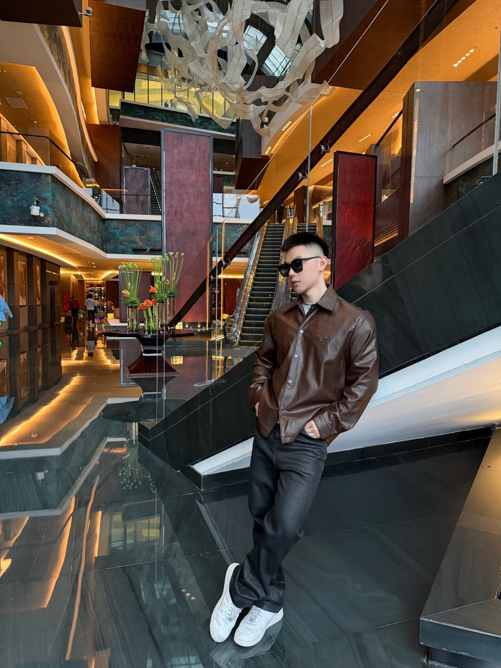 2026 New Model GS Single Button Leather Jacket (CC7043-C05)