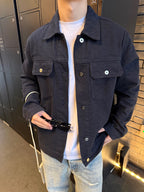 2026 New Model GS Logo Printed Denim Jacket (AA1042-B80)