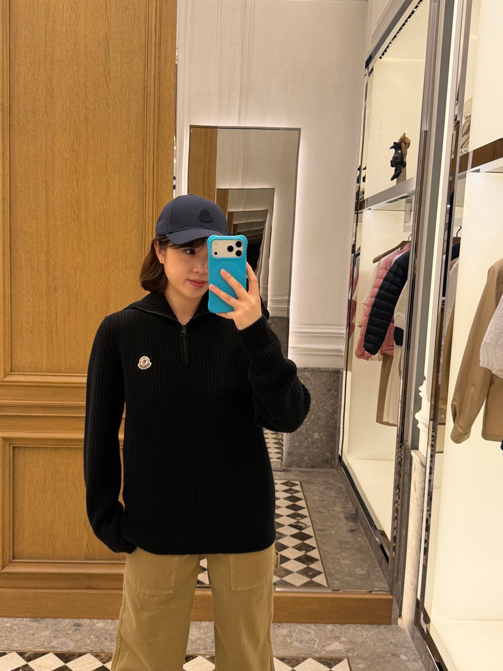 2026 New Model GS Logo Half-Zip Sweater (AA1015-B40)