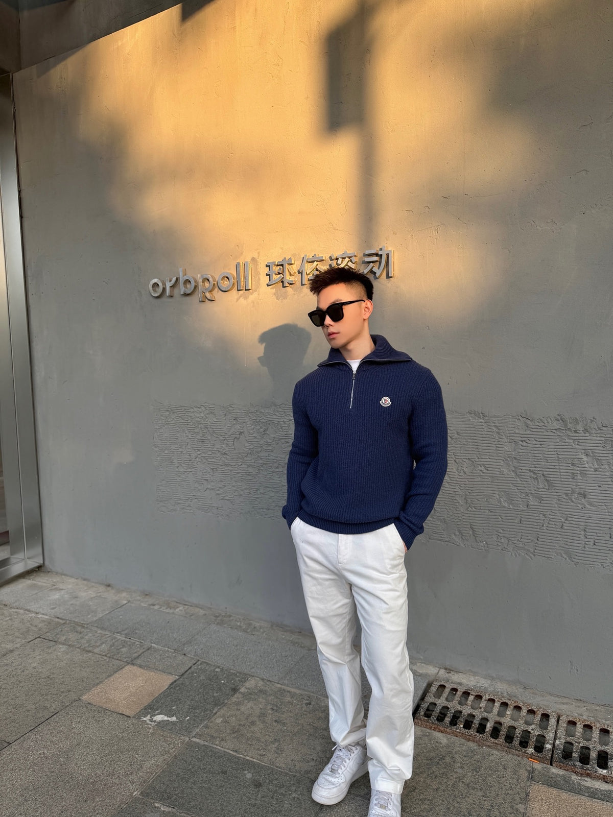 2026 New Model GS Logo Half-Zip Sweater (AA1015-B40)