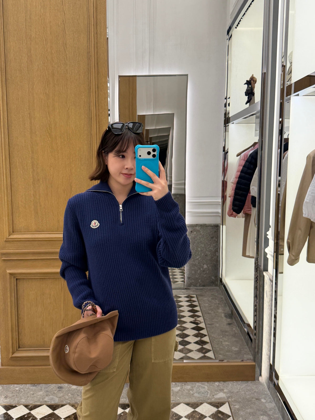 2026 New Model GS Logo Half-Zip Sweater (AA1015-B40)