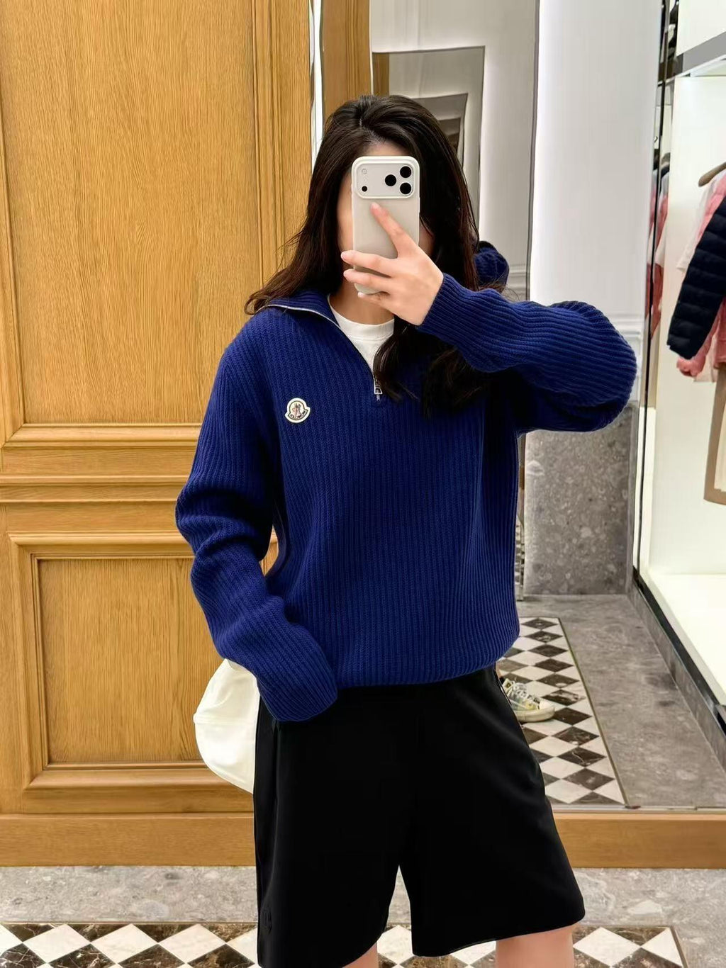 2026 New Model GS Logo Half-Zip Sweater (AA1015-B40)
