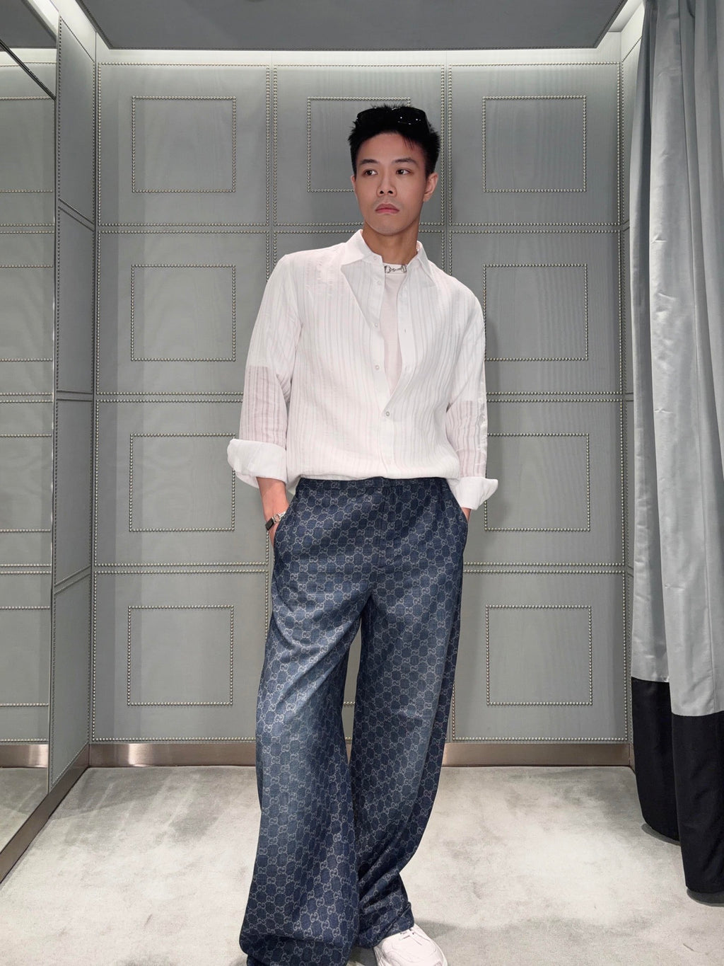 2026 New Model GS Printed and Embroidered Flannel Pants (AA1039-B20)