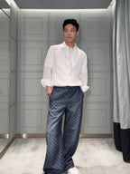 2026 New Model GS Printed and Embroidered Flannel Pants (AA1039-B20)