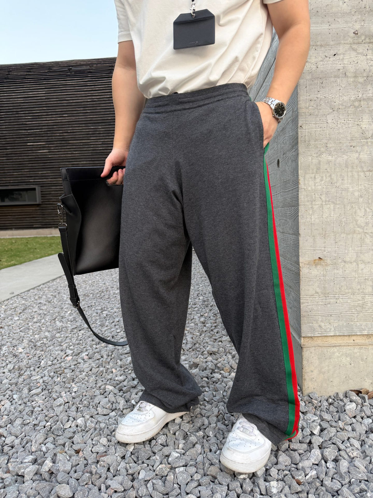 2026 new model GS color-matched woven wool pants (AA1049-B30)