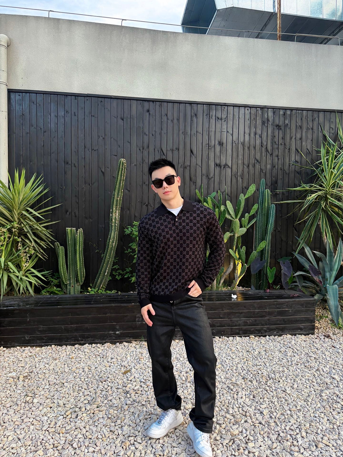 2026 New Model GS Printed GG Plaid Sweater (AA1025-B60)