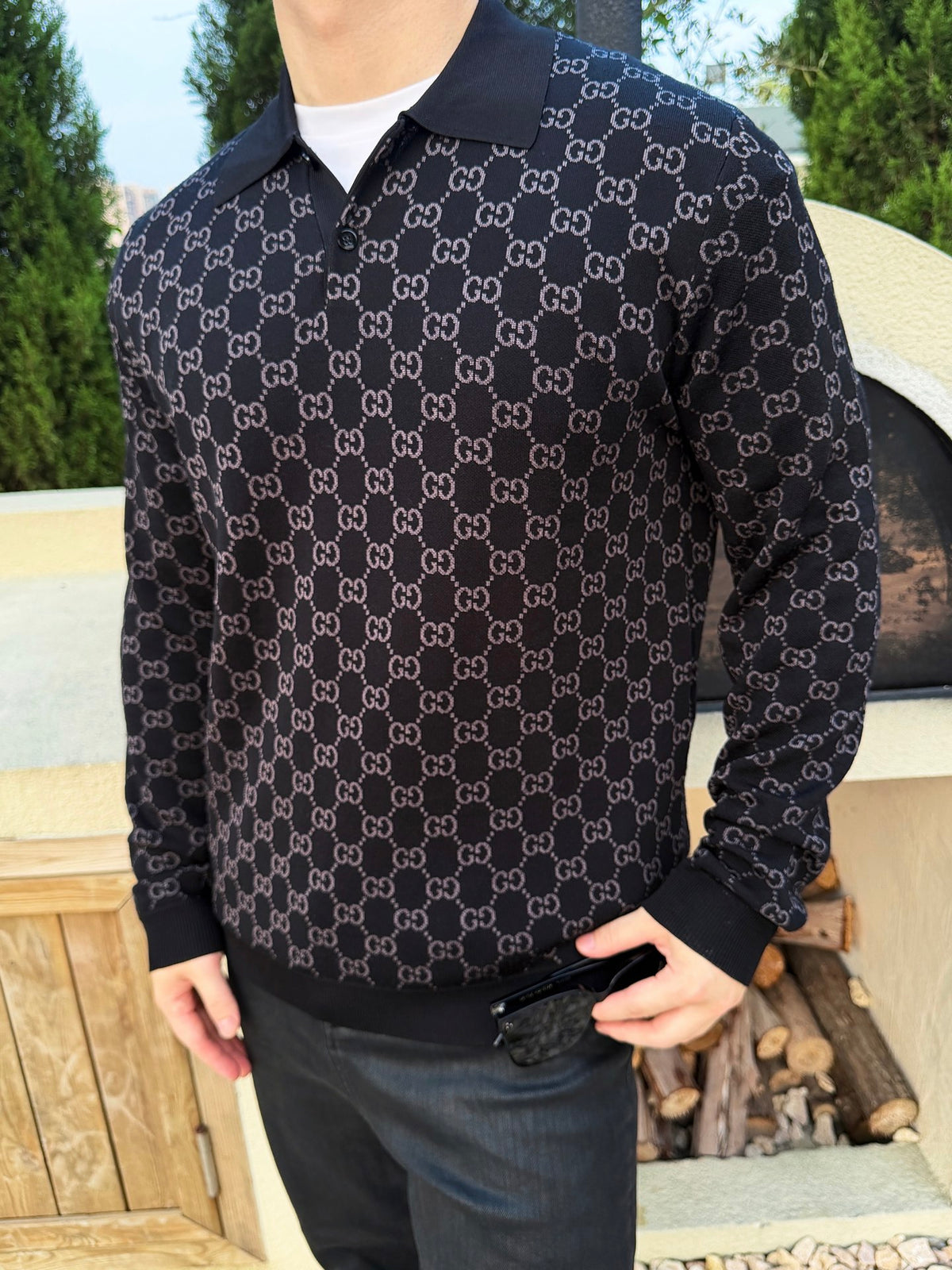 2026 New Model GS Printed GG Plaid Sweater (AA1025-B60)