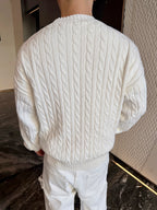 2026 New Model GS Embroidered Twisted Knit Sweater (CC7032-B20)