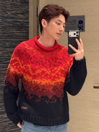 2026 New Model GS Logo Volcano Plaid Sweater (AA1019-C00)