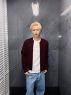 2026 New GS Striped Zip-Up Sweater Coat (AA1021-B90)