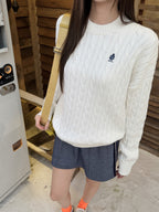2026 Women's GS Embroidered Plaid Sweater (FF839)