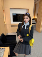2026 Women's GS Embroidered Plaid Sweater (FF839)