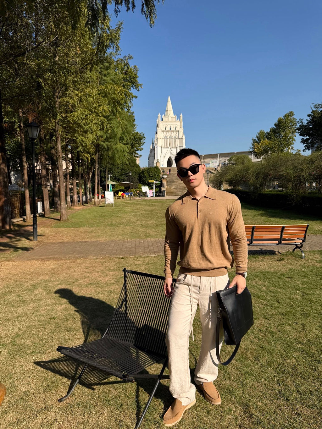 2026 New Model GS Embroidered Polo Neck Sweater (CC7033-B10)