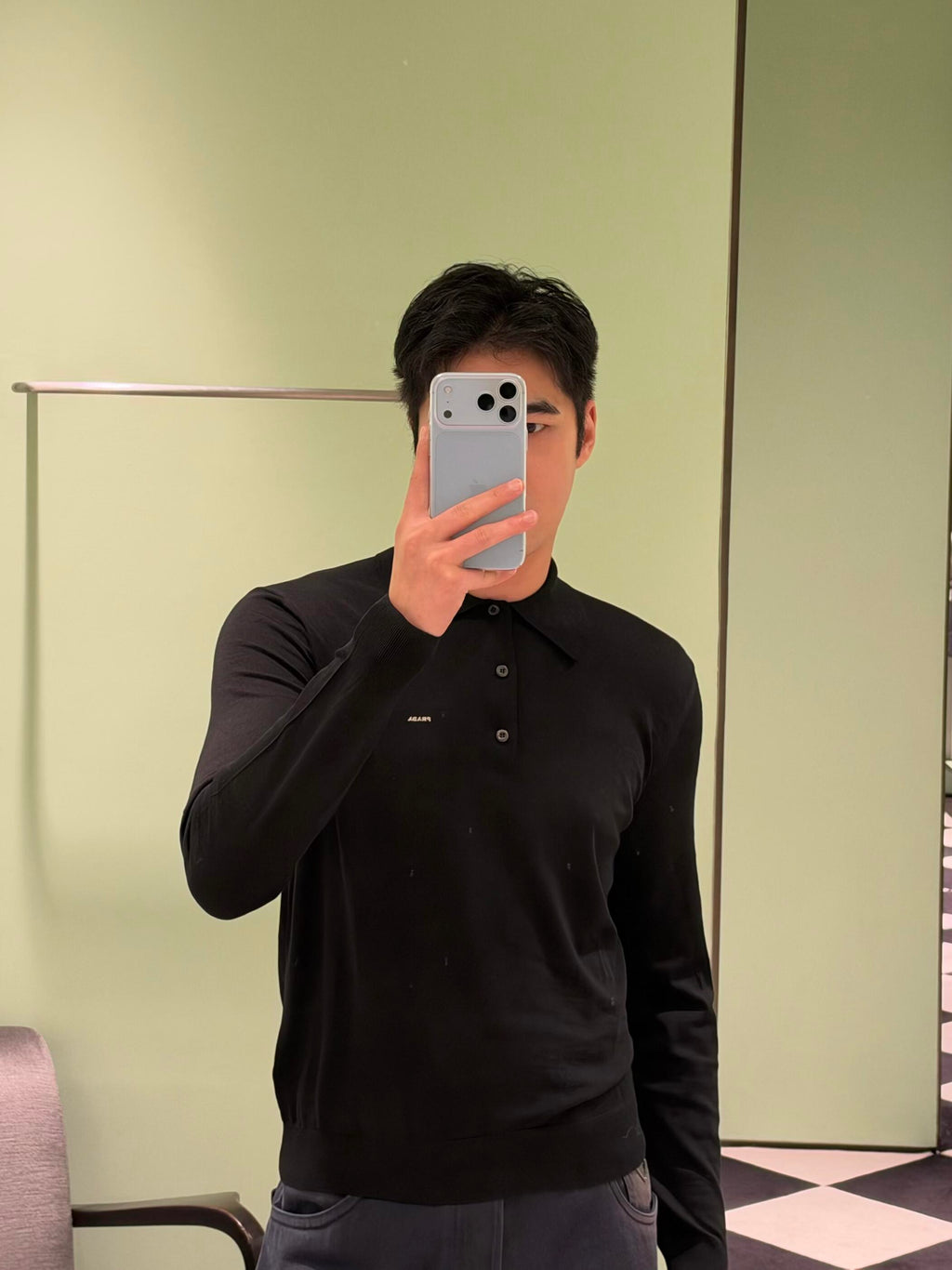 2026 New Model GS Embroidered Polo Neck Sweater (CC7033-B10)