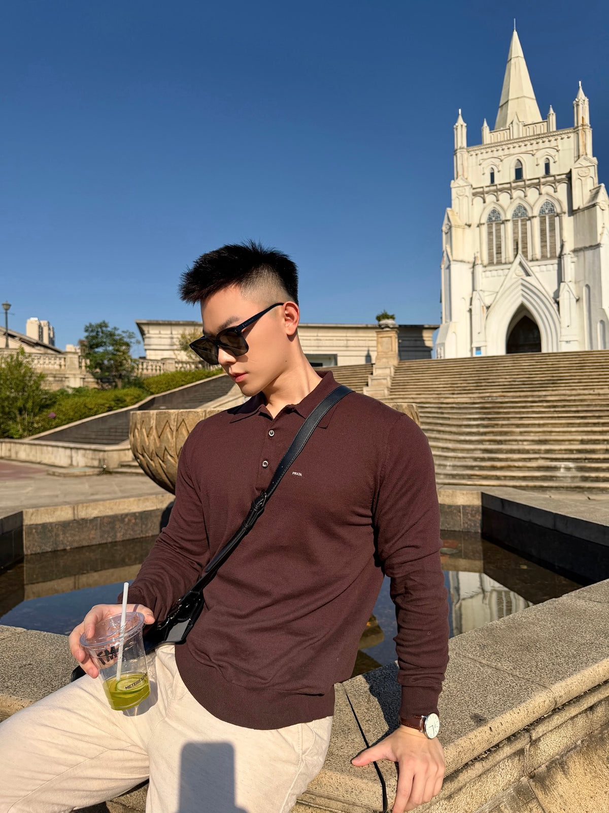 2026 New Model GS Embroidered Polo Neck Sweater (CC7033-B10)