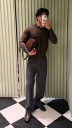 2026 New Model GS Embroidered Polo Neck Sweater (CC7033-B10)