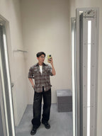 2026 New Model GS Logo Embroidered Checkered Shirt (CC7026-B60)