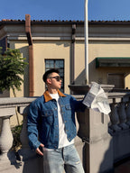 2026 new GS woven leather denim jacket (BB4040-C80)