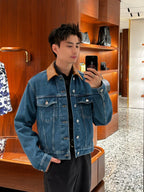 2026 new GS woven leather denim jacket (BB4040-C80)