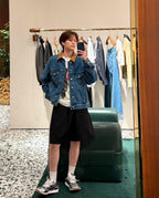 2026 new GS woven leather denim jacket (BB4040-C80)
