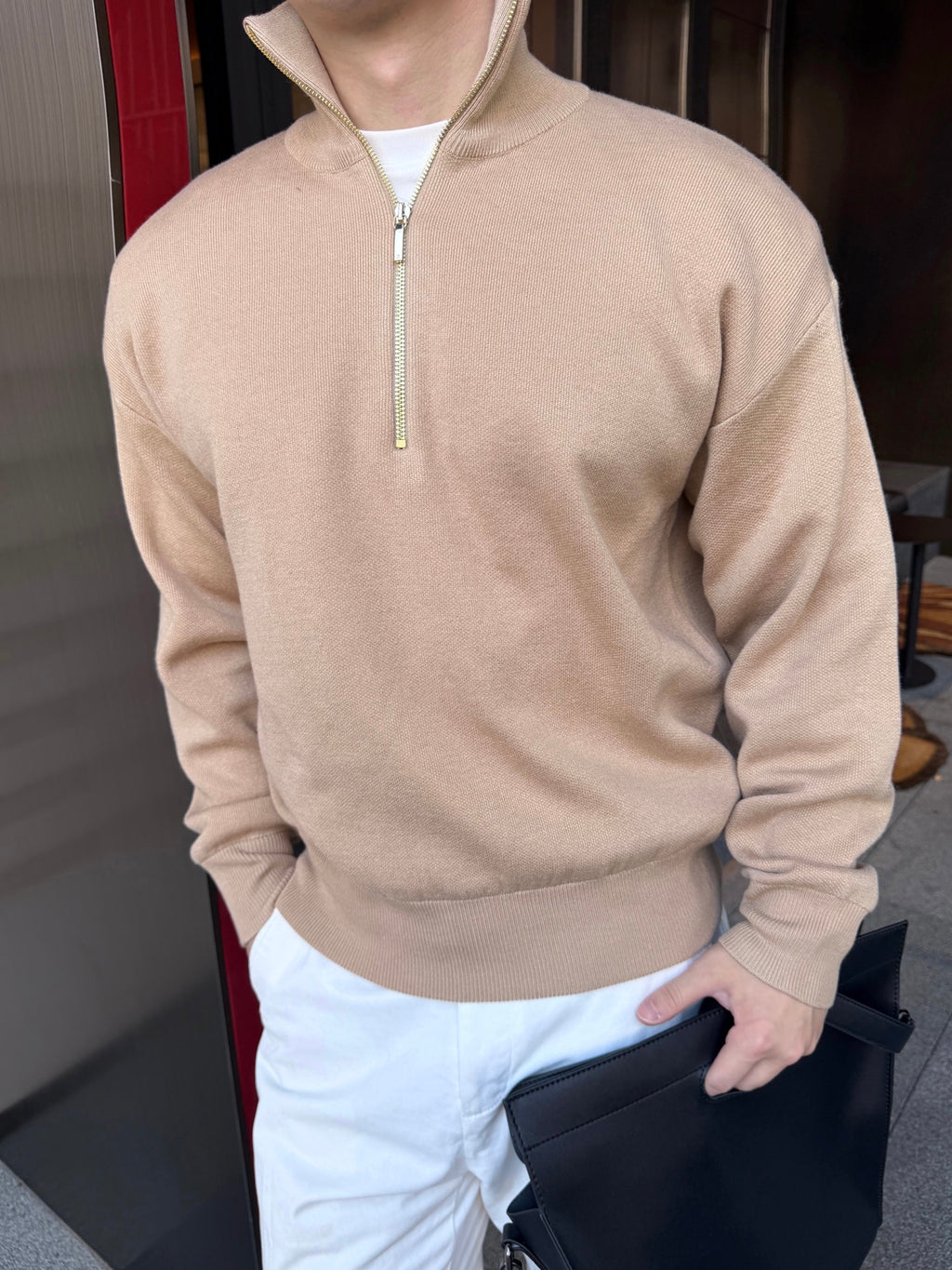 2026 New Model GS Logo Half-Zip Sweater (CC7024-B40)