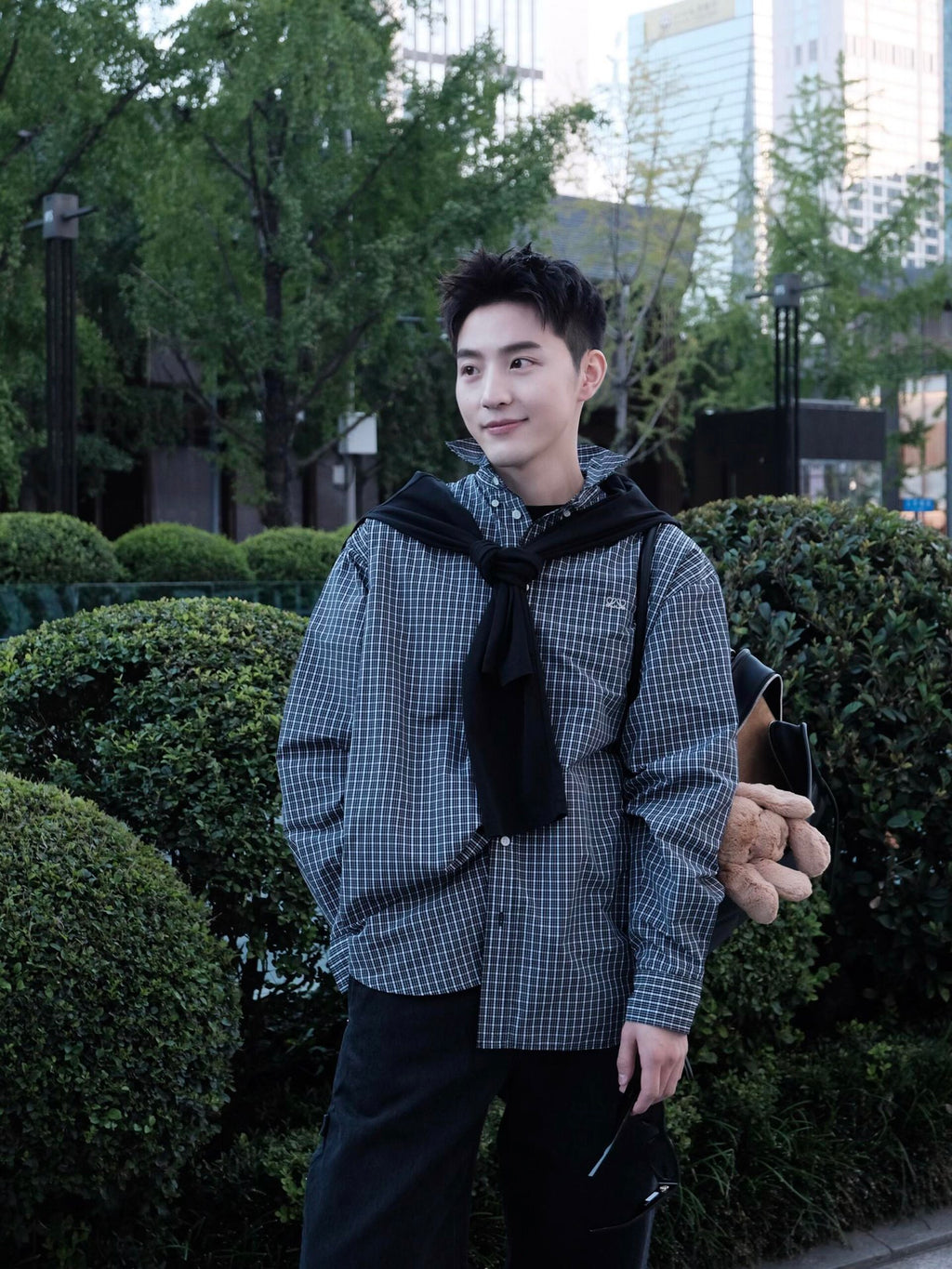 2026 New Style GS Embroidered Checkered Shirt (BB4055-B40)