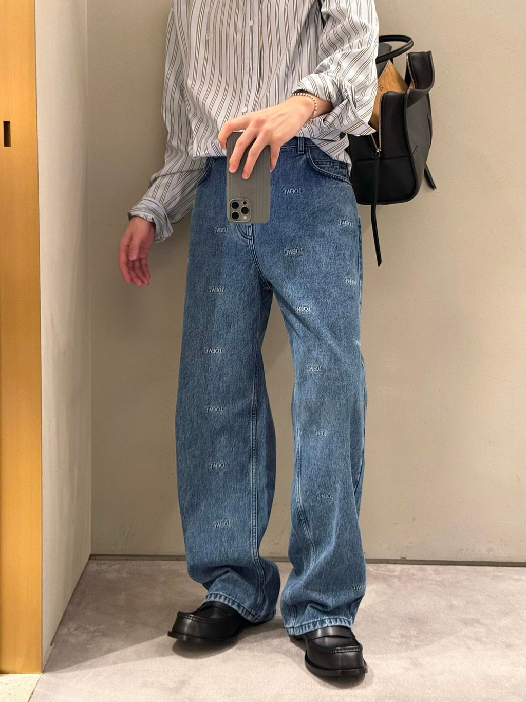 2026 New Style GS Embroidered Logo Printed Denim Pants (BB4044-B75)