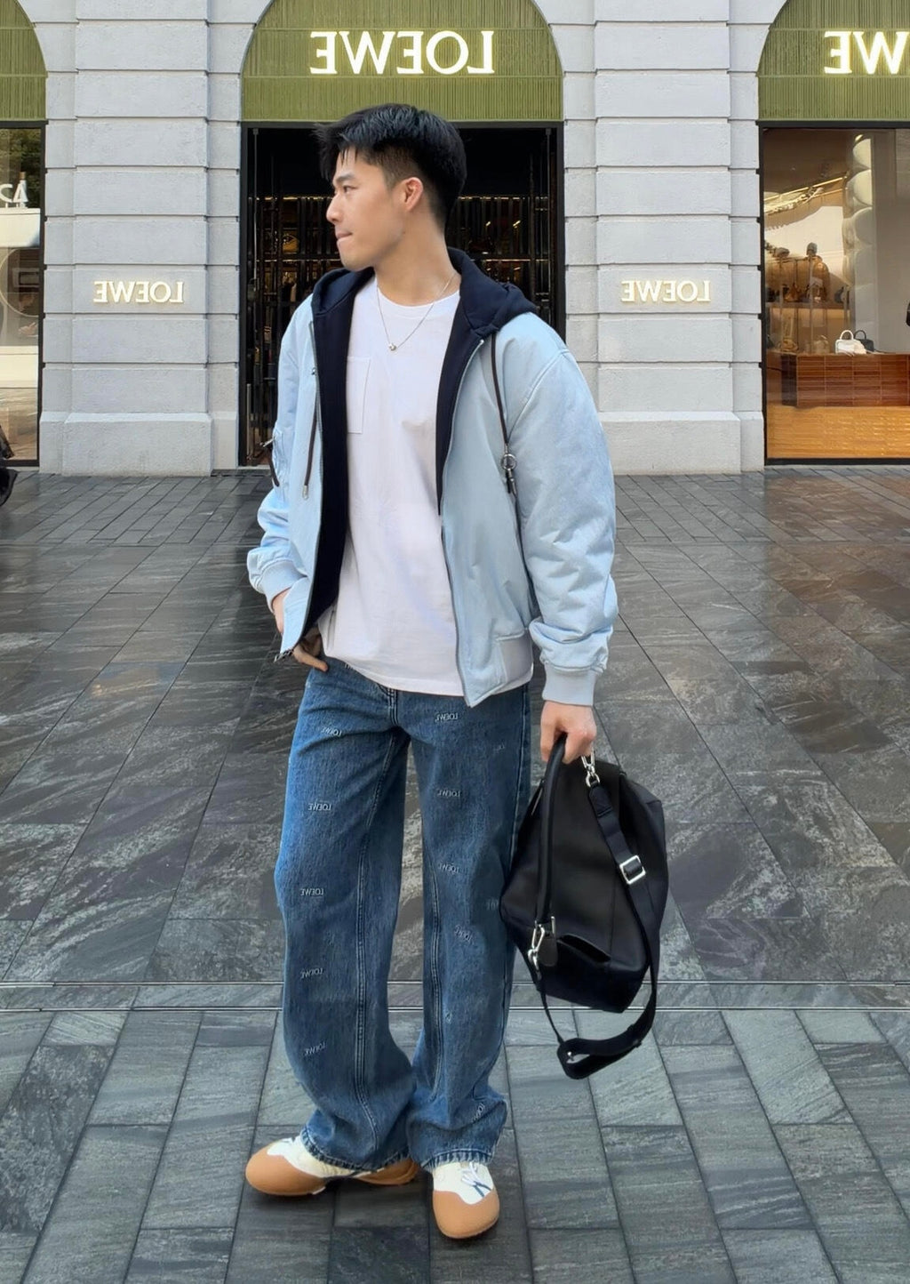 2026 New Style GS Embroidered Logo Printed Denim Pants (BB4044-B75)