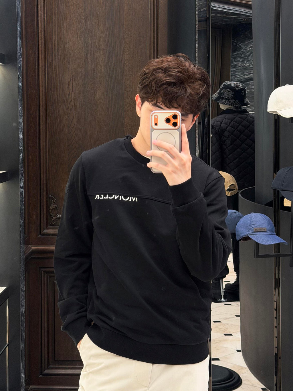 2026 New Model GS Logo Embroidered Sweatshirt (AA1054-A65)