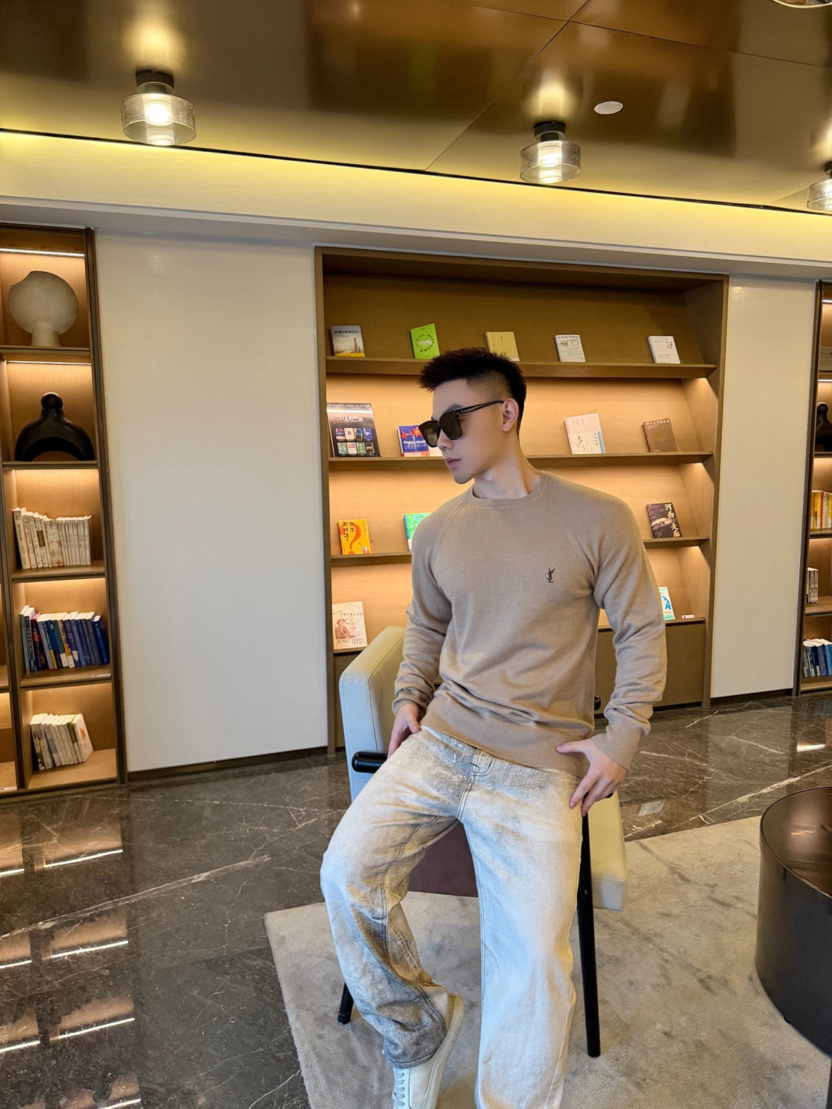 2026 New GS  Logo Embroidered Sweater (AA1066-B15)