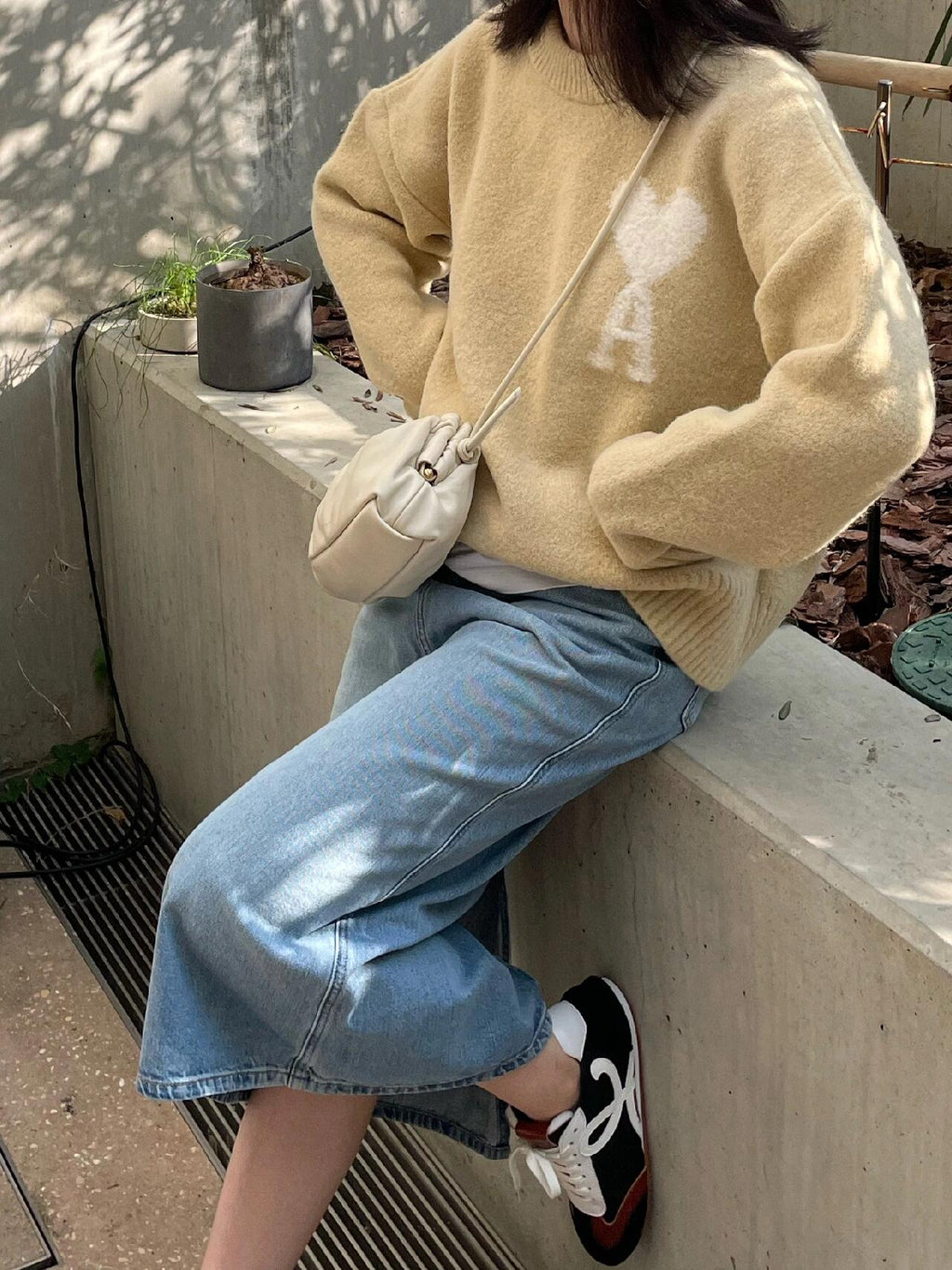2026 New GS Jacquard Crew Neck Knit (25374-B30)