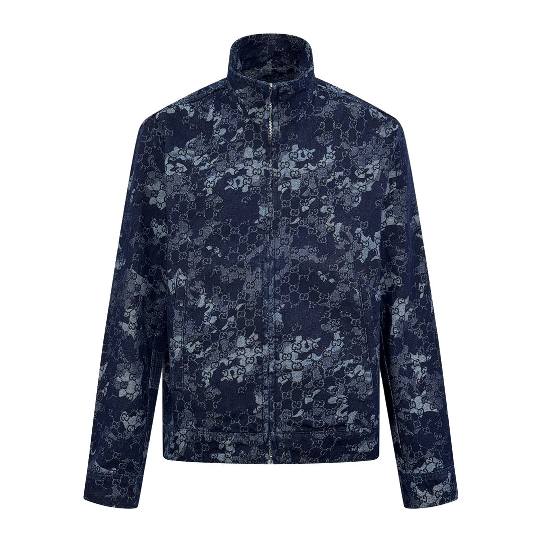 2026 New GS All-Over Jacquard Denim Jacket (BB707-B85)