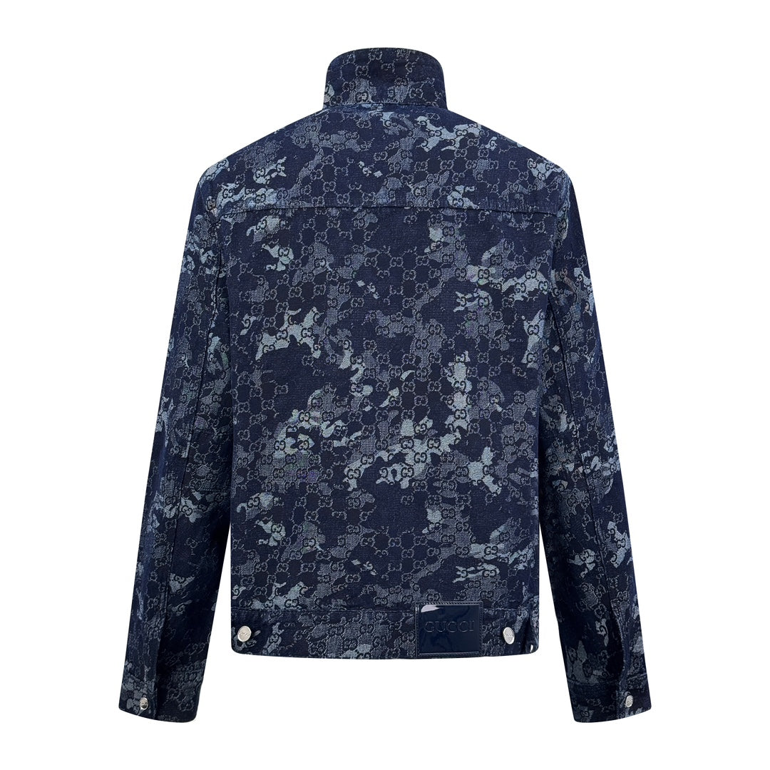 2026 New GS All-Over Jacquard Denim Jacket (BB707-B85)