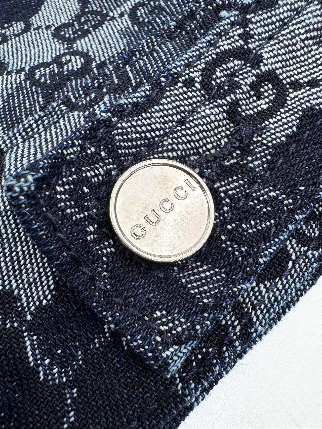 2026 New GS All-Over Jacquard Denim Jacket (BB707-B85)