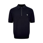 2026 New GS Embroidered Wool-Blend Zip-Front Polo Shirt (25127-A70)