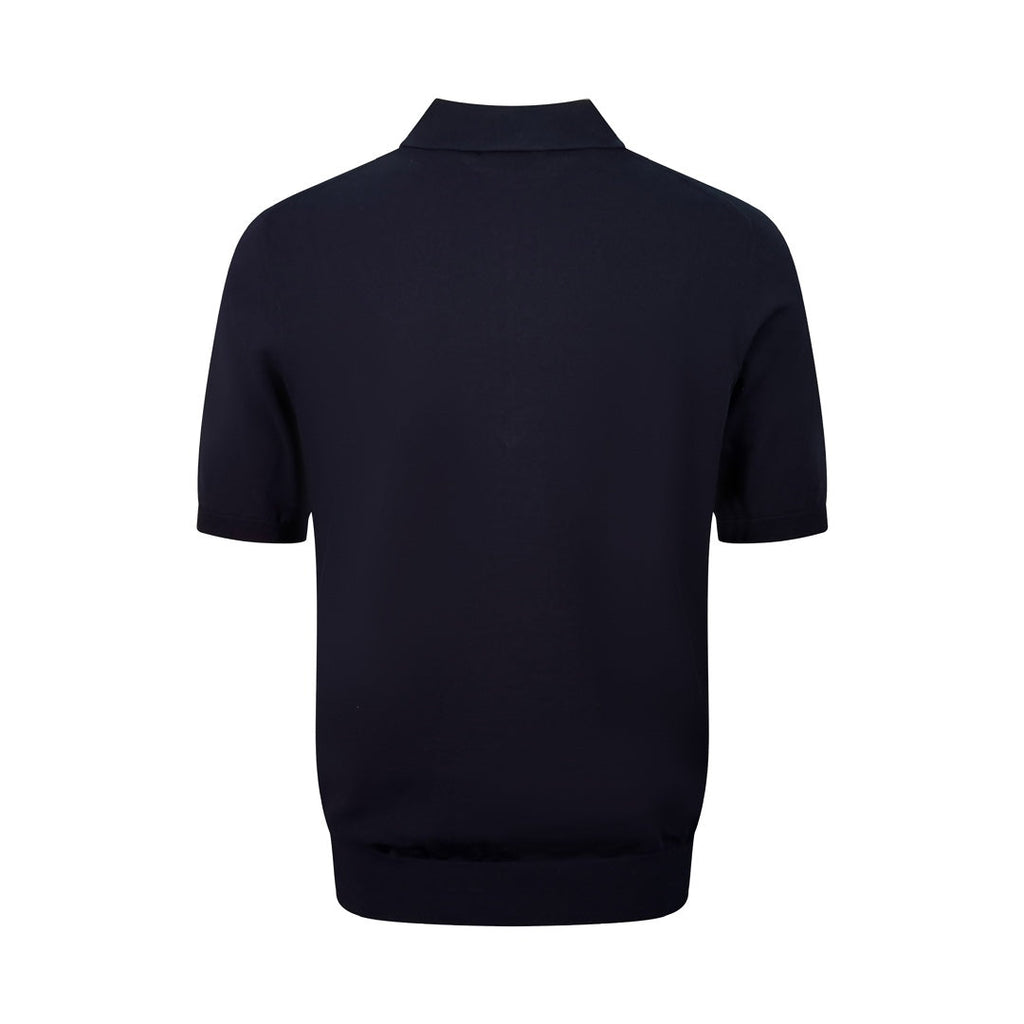2026 New GS Embroidered Wool-Blend Zip-Front Polo Shirt (25127-A70)