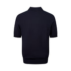 2026 New GS Embroidered Wool-Blend Zip-Front Polo Shirt (25127-A70)