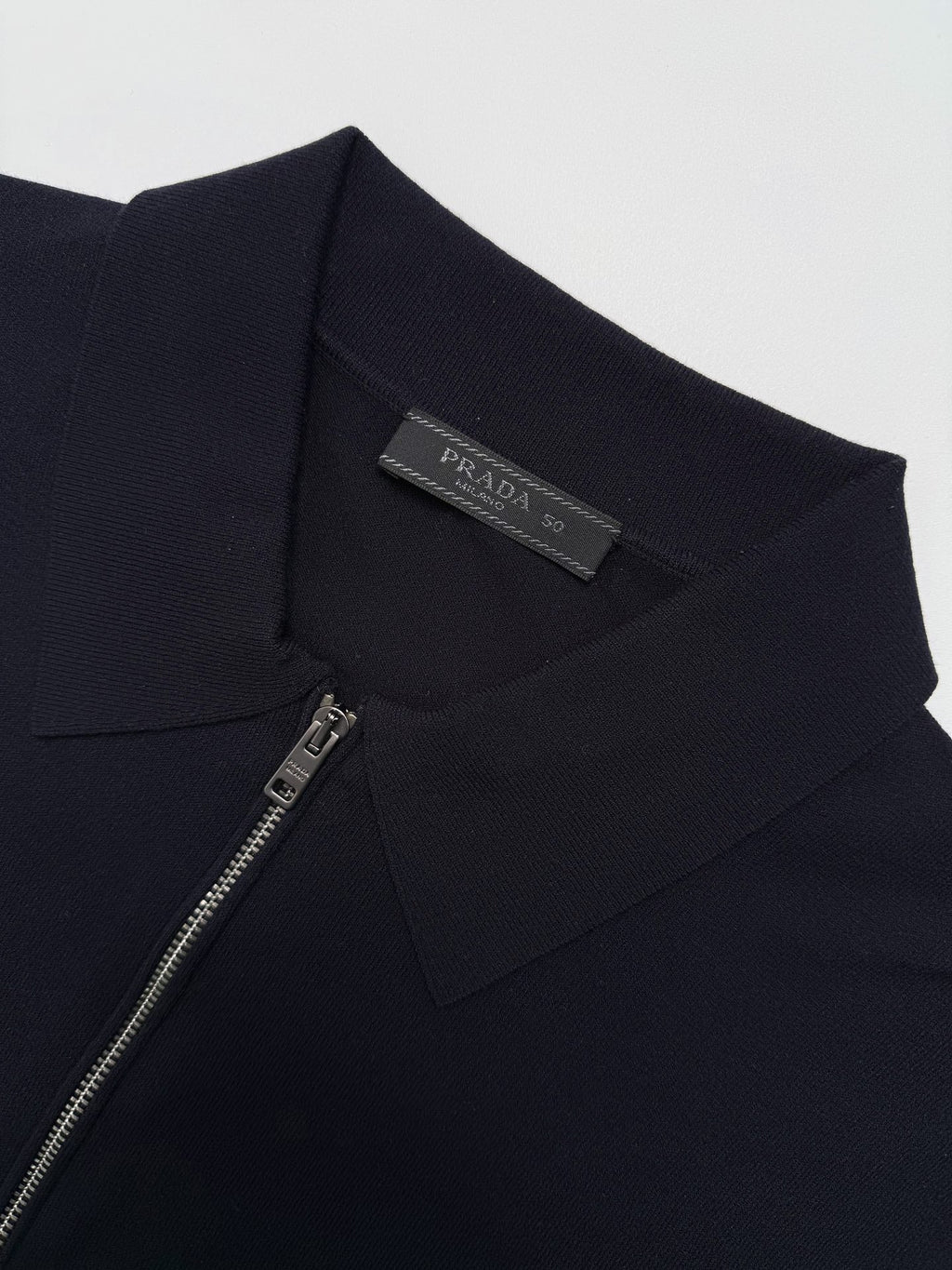 2026 New GS Embroidered Wool-Blend Zip-Front Polo Shirt (25127-A70)
