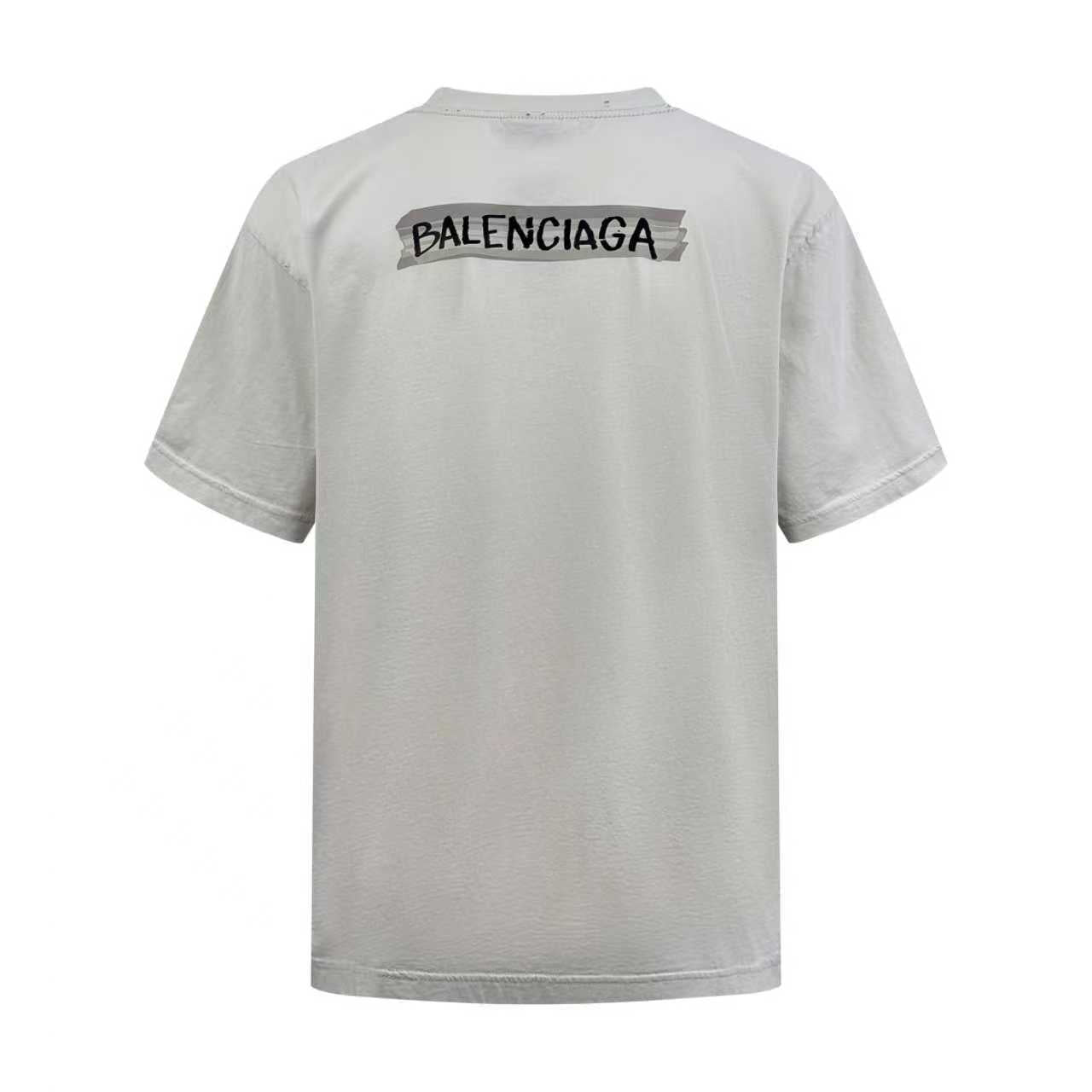 2026 New GS Distressed Print Letter Short-Sleeve T-Shirt (BB770-A20)