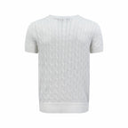 2026 New GS Cable-Knit Short-Sleeve Sweater (CC938-A50)
